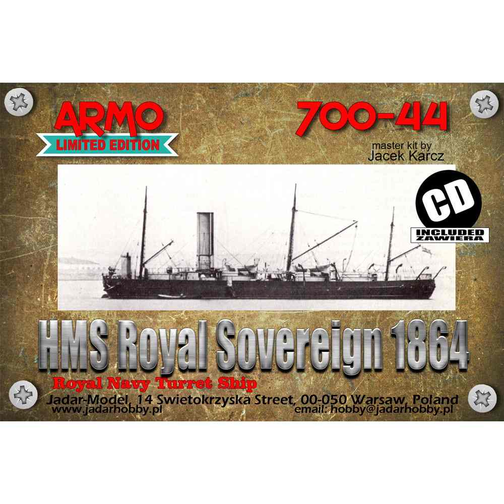 【新製品】700-44 英海軍 砲艦 ロイヤル・ソブリン Royal Sovereign 1864