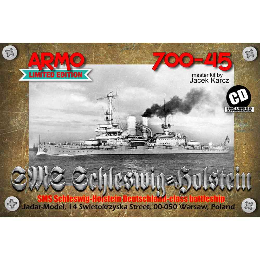 【新製品】700-45 独海軍 ドイッチュラント級戦艦 シュレスヴィヒ・ホルシュタイン Schleswig-Holstein 1939