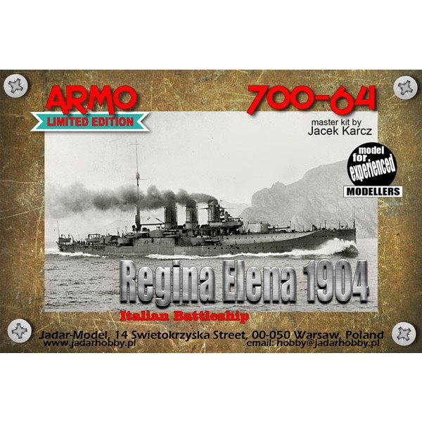 【新製品】700-64 伊海軍 レジナ・エレナ級戦艦 レジナ・エレナ Regina Elena 1904