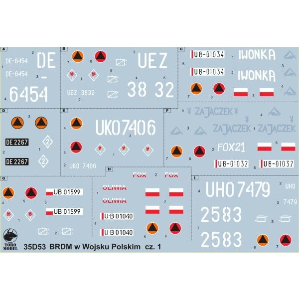 【新製品】35D53 ポーランド軍 BRDM 偵察装甲車 Vol.1