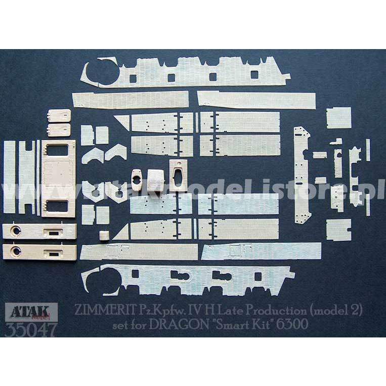 【新製品】35047 ツィメリットコーティングシート IV号戦車Ｈ型 後期型(2) ドラゴン用