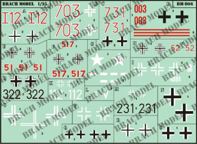 【新製品】[2011123700607] BM-D06)WWII ドイツに捕獲されたフランス軍車輌デカールセット