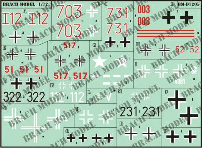 【新製品】[2011127300506] BM-D7205)WWII ドイツに捕獲されたフランス軍車輌デカールセット