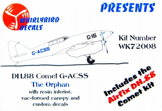 【新製品】[2011297500805] WK72008)デ･ハビランド DH.88 コメット G-ACSS The Orphan