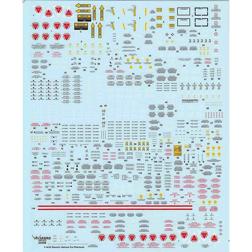 【新製品】32008 マクドネル・ダグラス F-4C/D ファントムII ステンシル