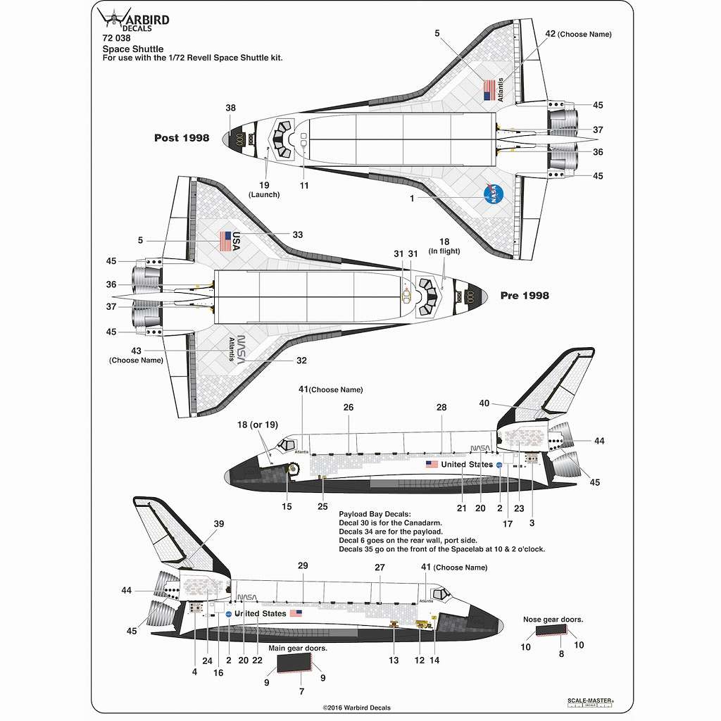 【新製品】72038)スペースシャトル オービター