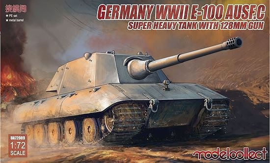 【新製品】UA72089)ドイツ E-100C 超重戦車128mm砲搭載