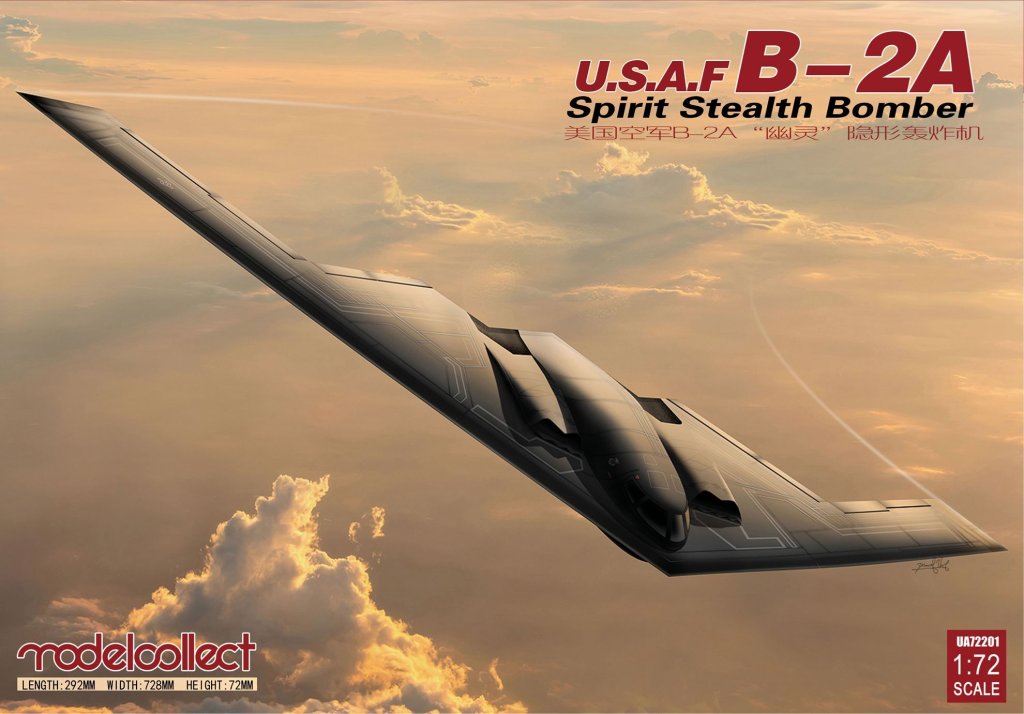 【新製品】UA72201)B-2A スピリッツ ステルス爆撃機