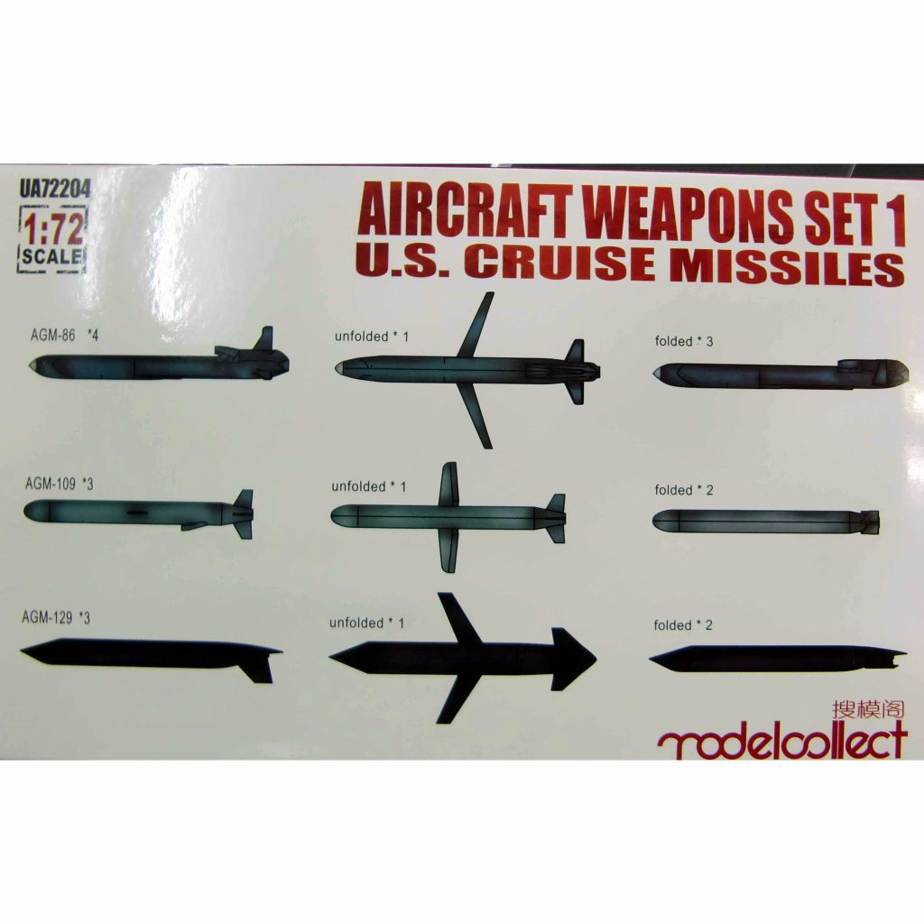【新製品】UA72204 航空機用武装セット#1：米軍巡航ミサイル