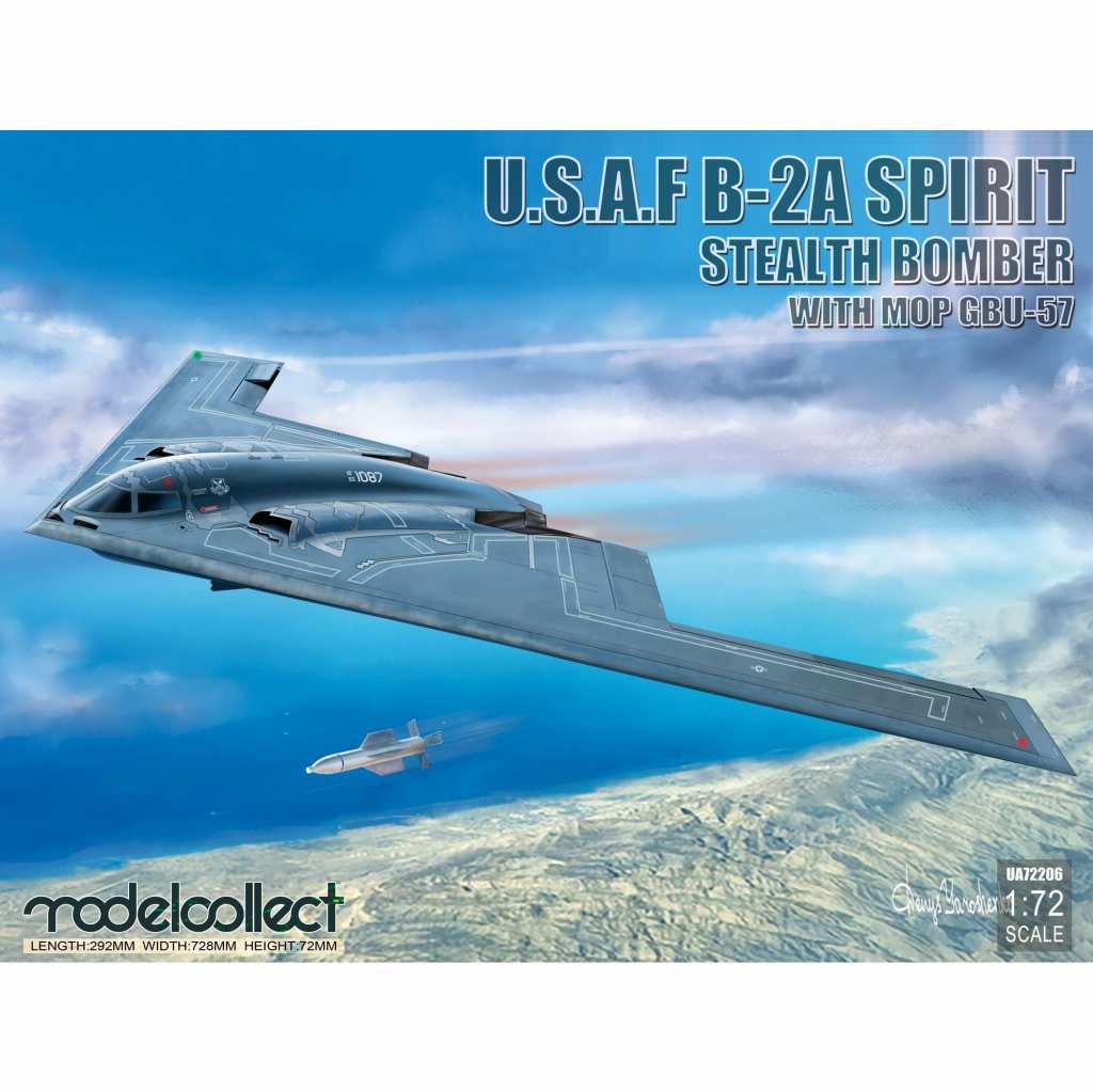 【新製品】UA72206 B-2A スピリット ステルス爆撃機 w/MOP GBU-57