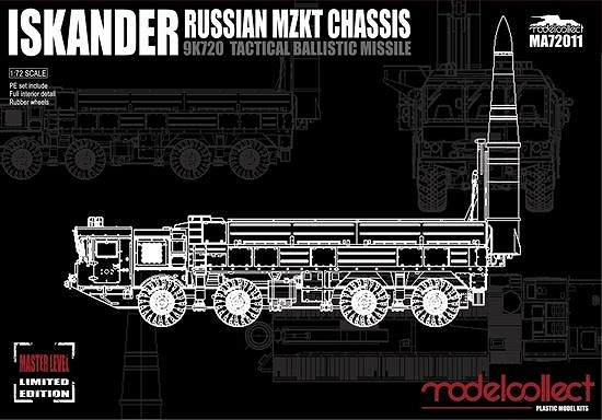 【新製品】MA72011)ロシア 9K720 イスカンデルM 短距離弾道ミサイル w/MZKTシャシー