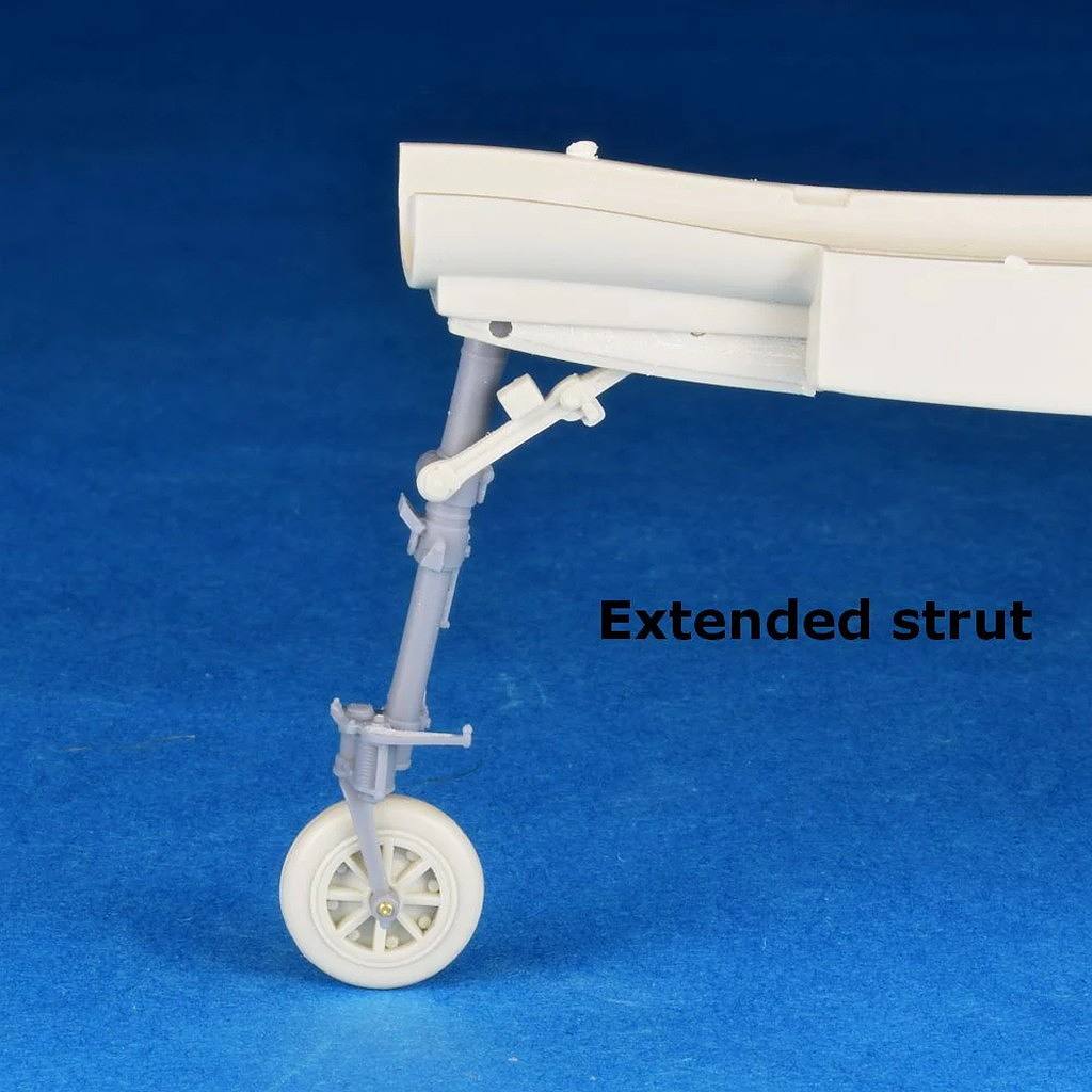 【新製品】HMR48066-L 1/48 ノースアメリカン FJ-2/3 フューリー 前脚柱 伸張状態(フル・エクステンディッド)