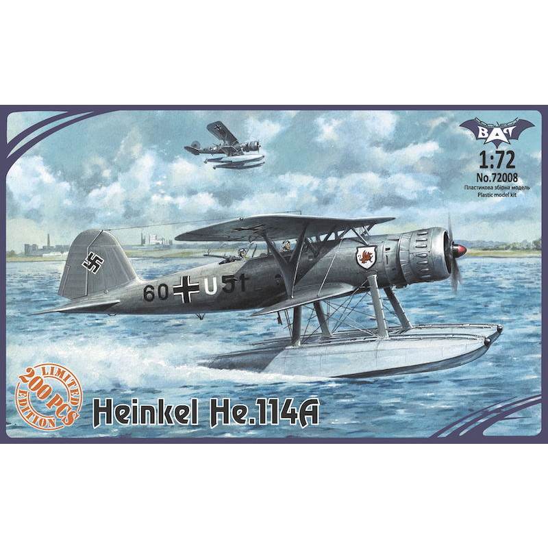 【新製品】72008 ハインケル He114A 水上偵察機 ドイツ海軍 世界限定200個