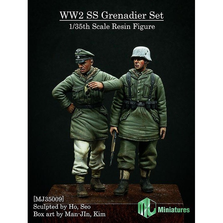 【新製品】MJ35009)WWII 独 武装親衛隊擲弾兵セット(2体セット)冬季防寒服