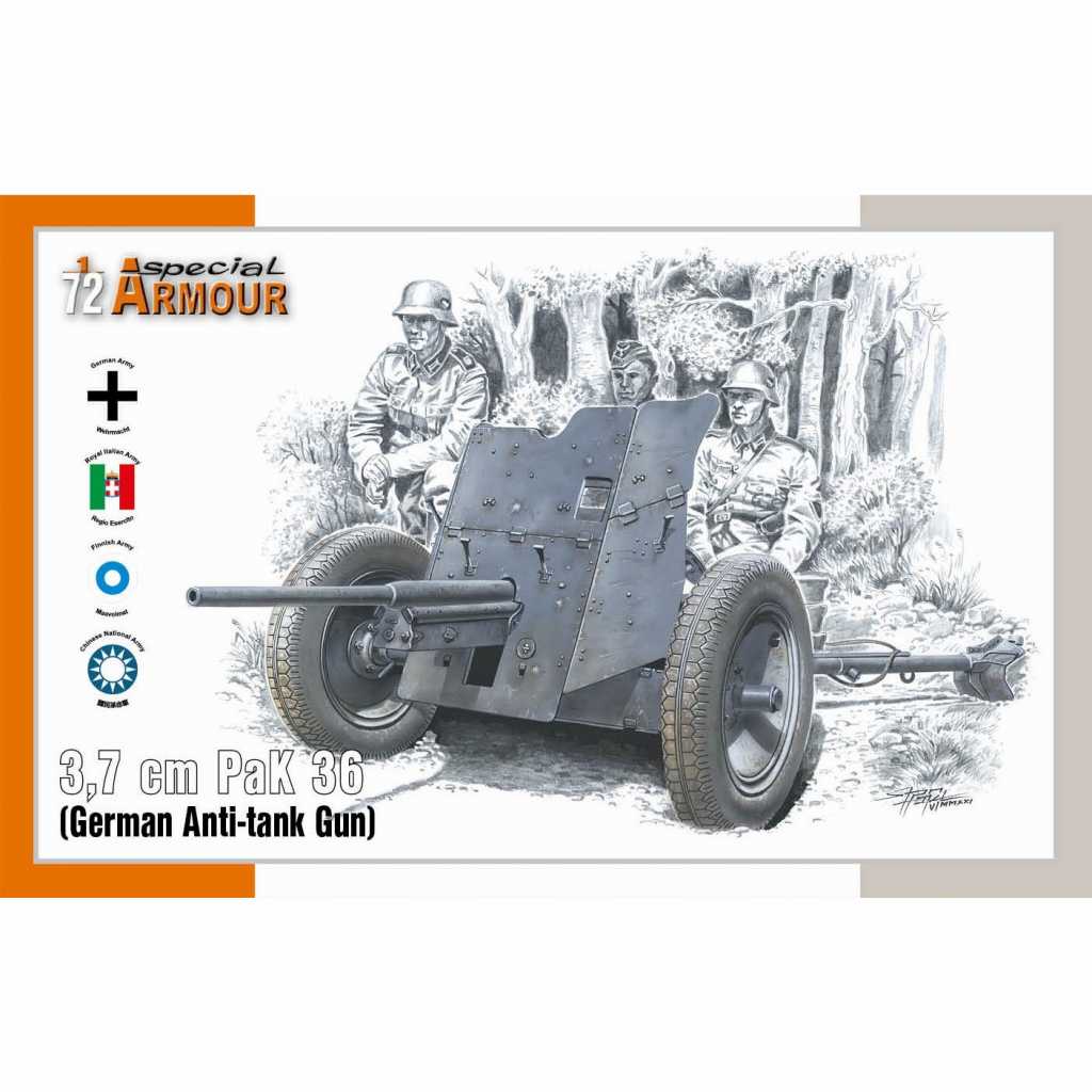 【新製品】SA72024 1/72 3.7cm PaK36 ドイツ軍対戦車砲