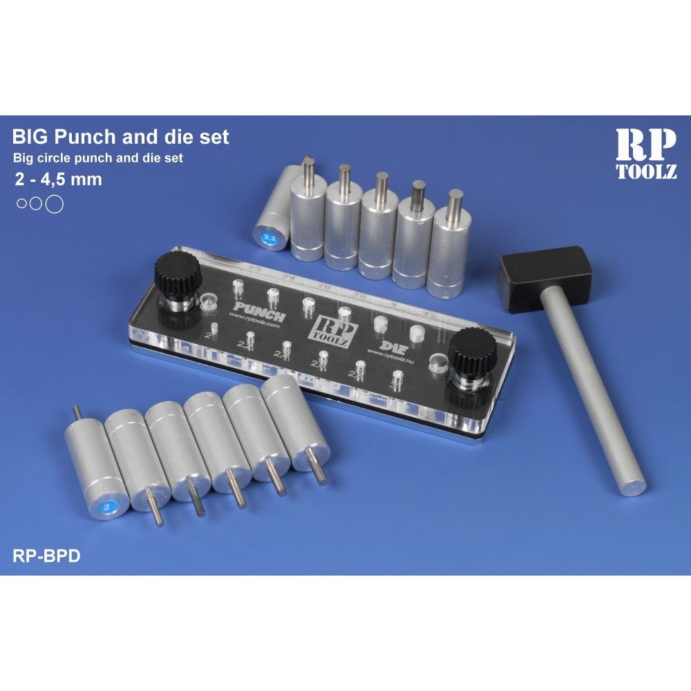 【再入荷】RP-BPD ビッグパンチ&ダイ 丸 プラ板/金属板打ち抜き工具
