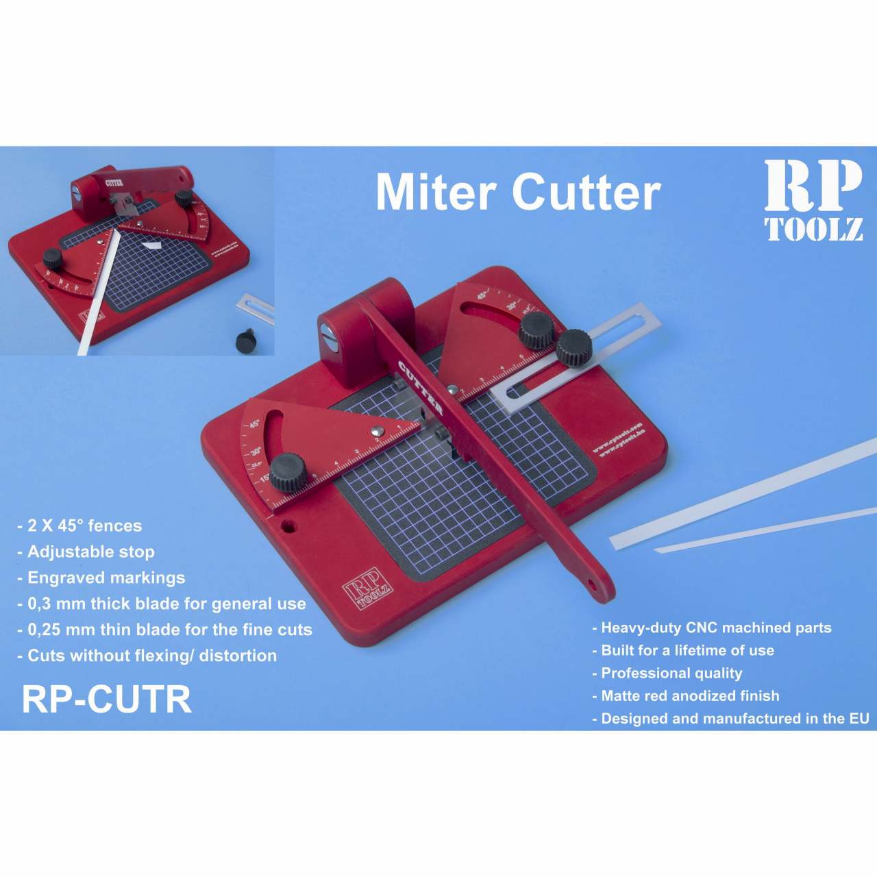 【新製品】RP-CUTR カッターツール プラ棒やプラ板を正確な角度にカットします