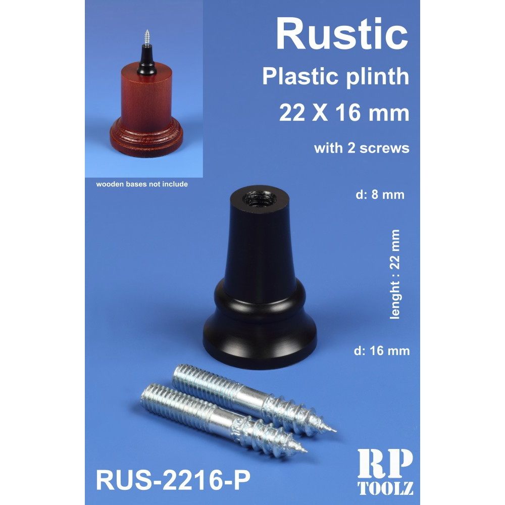 【新製品】RUS-2216P 円錐型 22mm×16mm プラスチック製飾り支柱 【小】