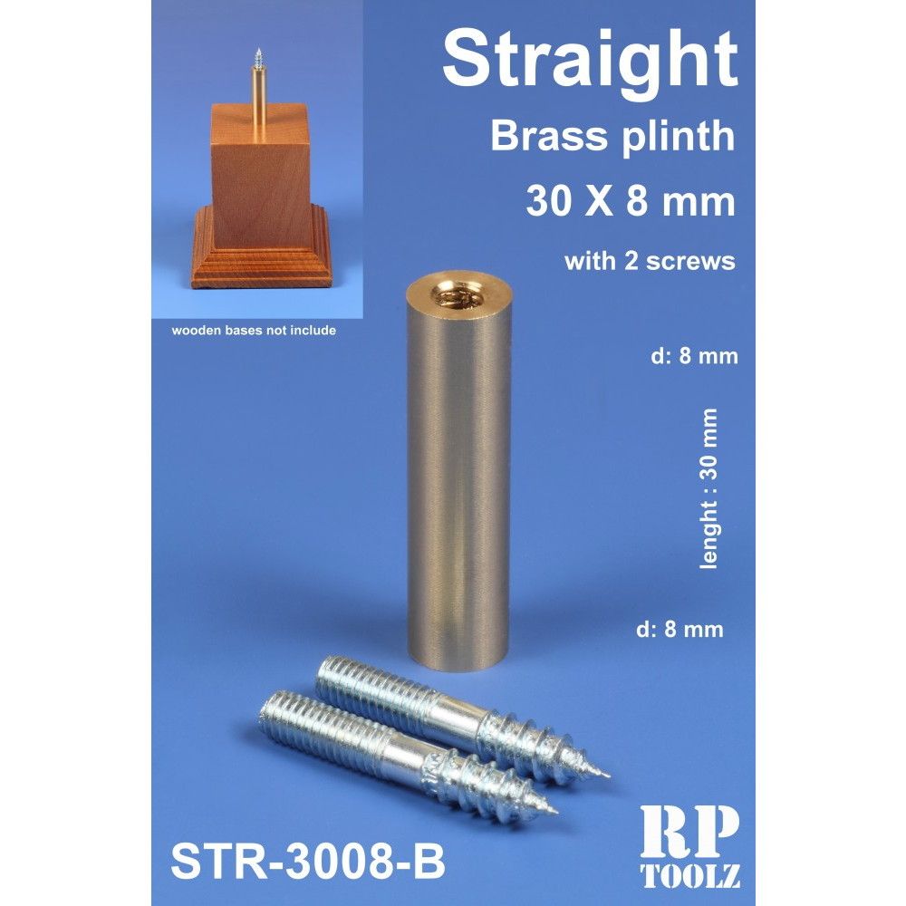 【新製品】STR-3008B 円柱型 30mm×8mm 真鍮製飾り支柱