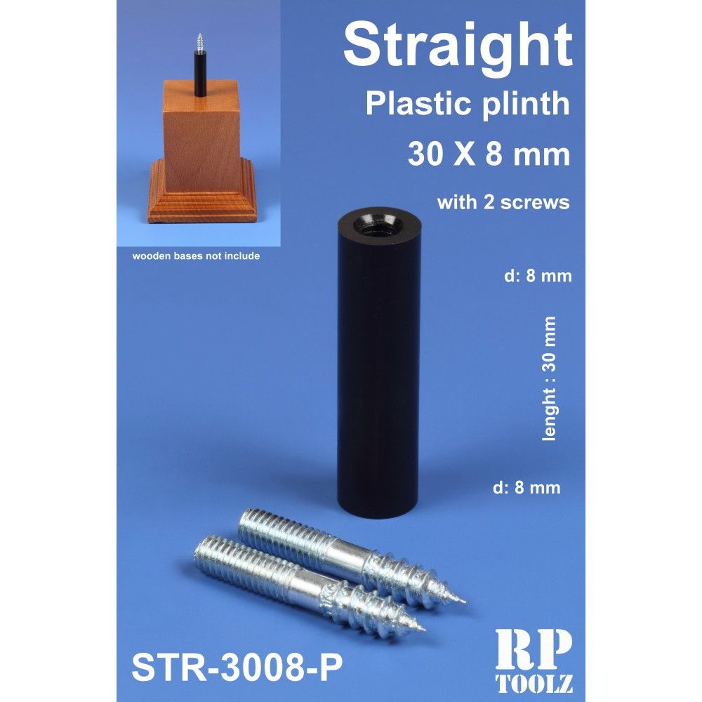【新製品】STR-3008P 円柱型 30mm×8mm プラスチック製飾り支柱