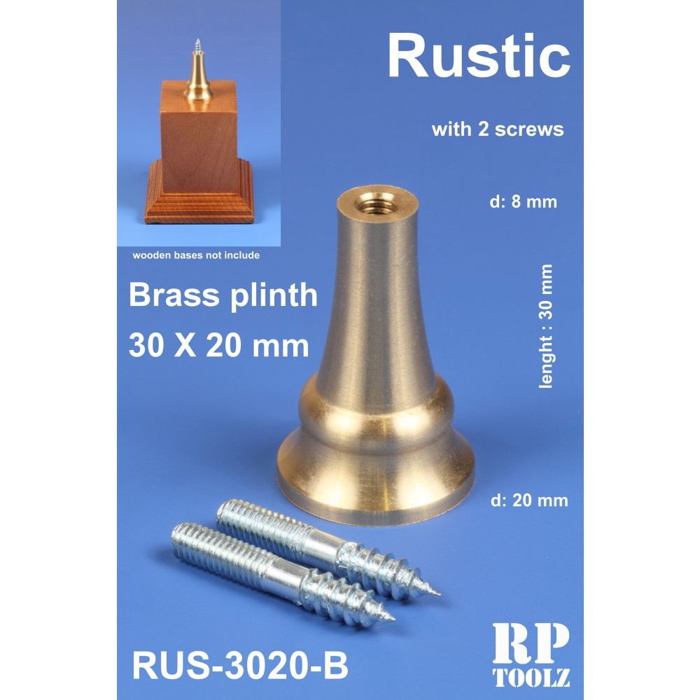 【新製品】RUS-3020B 円錐型 30mm×20mm 真鍮製飾り支柱 【大】