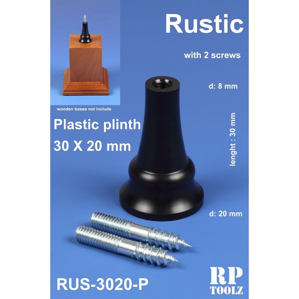 【新製品】RUS-3020P 円錐型 30mm×20mm プラスチック製飾り支柱 【大】