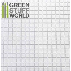 【新製品】GSWD1104)ABS Plasticard - LARGE SQUARES Textured Sheet - A4