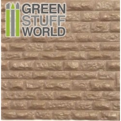 【新製品】GSWD1109)ABS Plasticard - ROUGH ROCK WALL Textured Sheet - A4