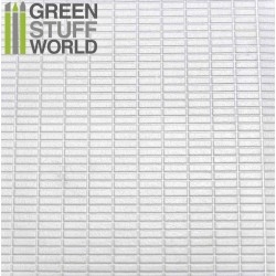 【新製品】GSWD1112)Plasticard - MEDIUM RECTANGLES Textured Sheet - A4