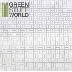 【新製品】GSWD1114)ABS Plasticard - OFFSET RECTANGLE Textured Sheet - A4