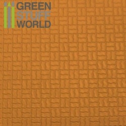 【新製品】GSWD1115)ABS Plasticard - OFFSET CURVED Textured Sheet - A4
