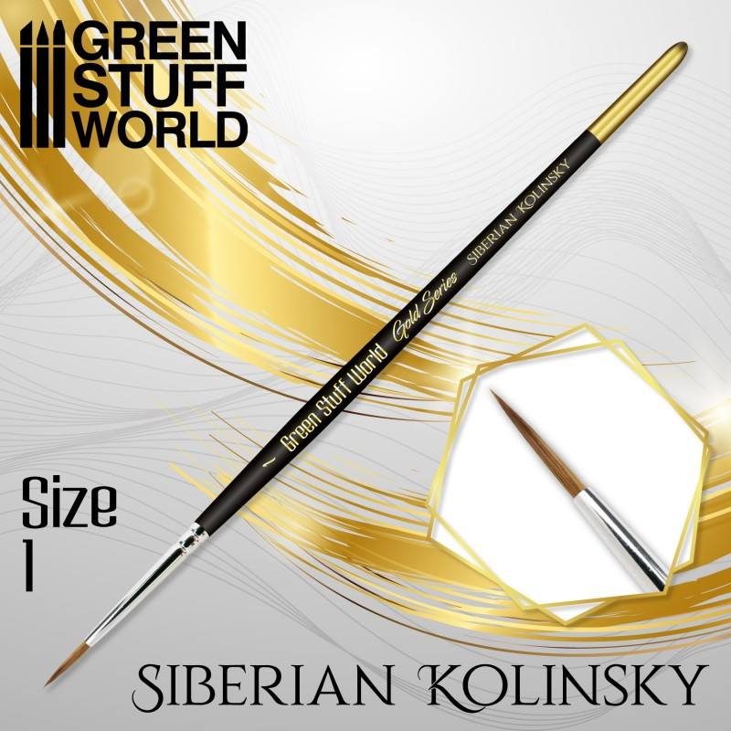 【新製品】GSWD-2358 ゴールドシリーズ シベリアコリンスキー毛 丸筆 サイズ 1