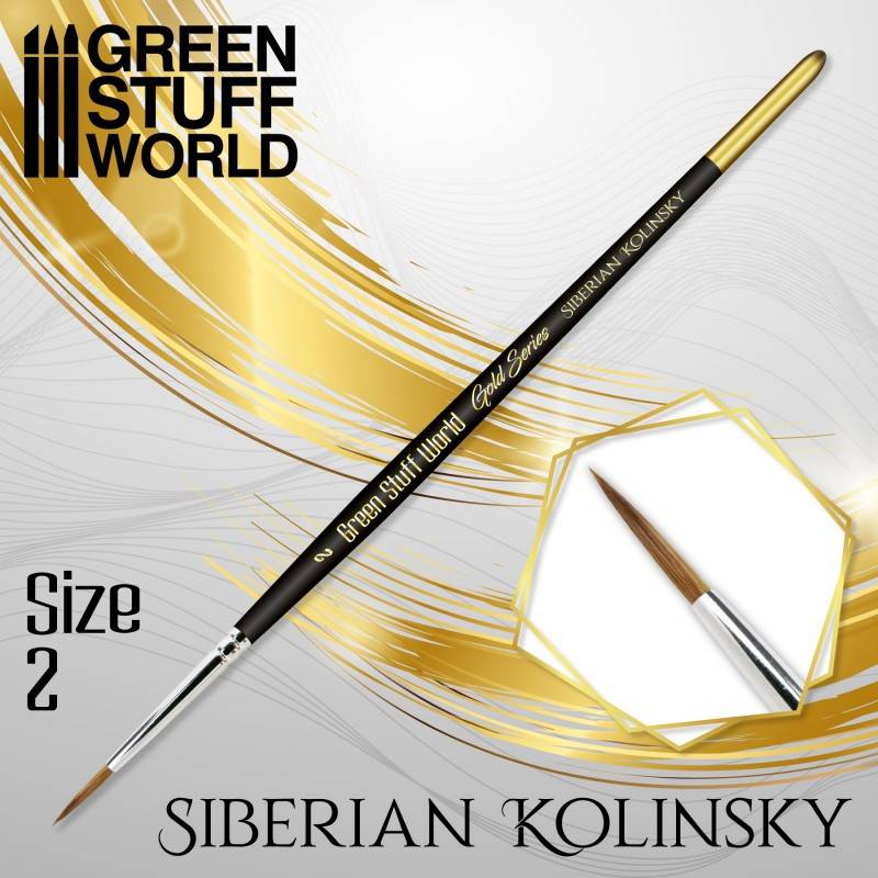 【新製品】GSWD-2359 ゴールドシリーズ シベリアコリンスキー毛 丸筆 サイズ 2