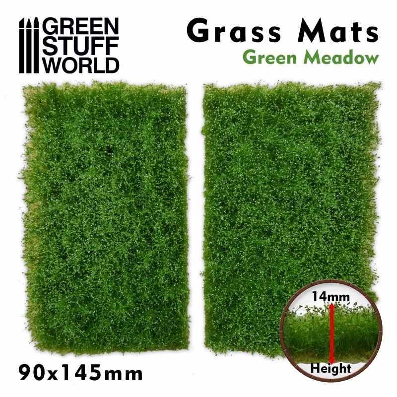 【新製品】GSWD-10337 ジオラマ素材 芝マットカット版 新緑の牧草地