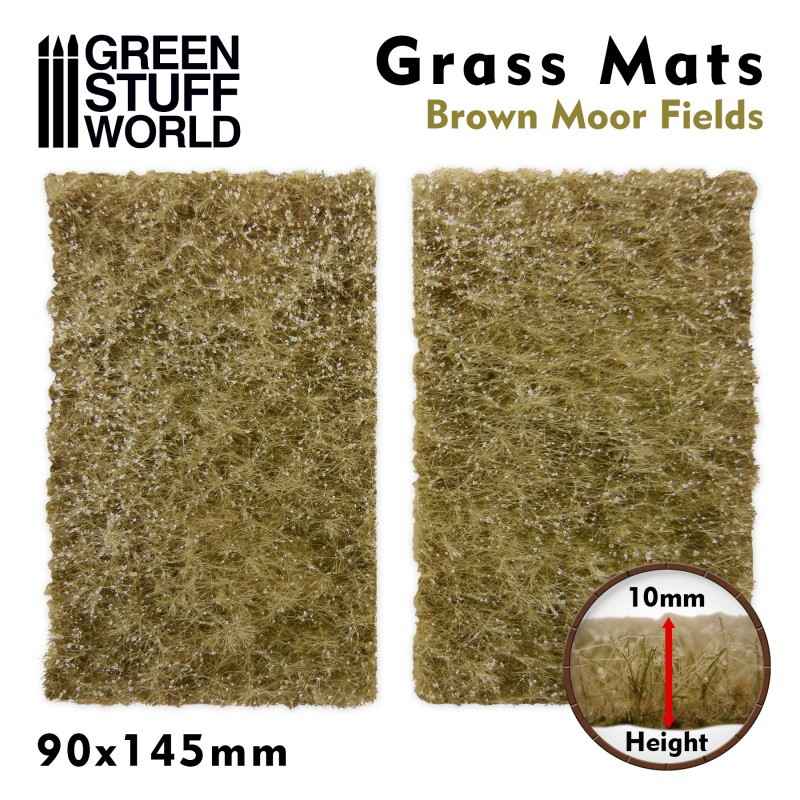 【新製品】GSWD-10339 ジオラマ素材 芝マットカット版 茶色く枯れた荒野