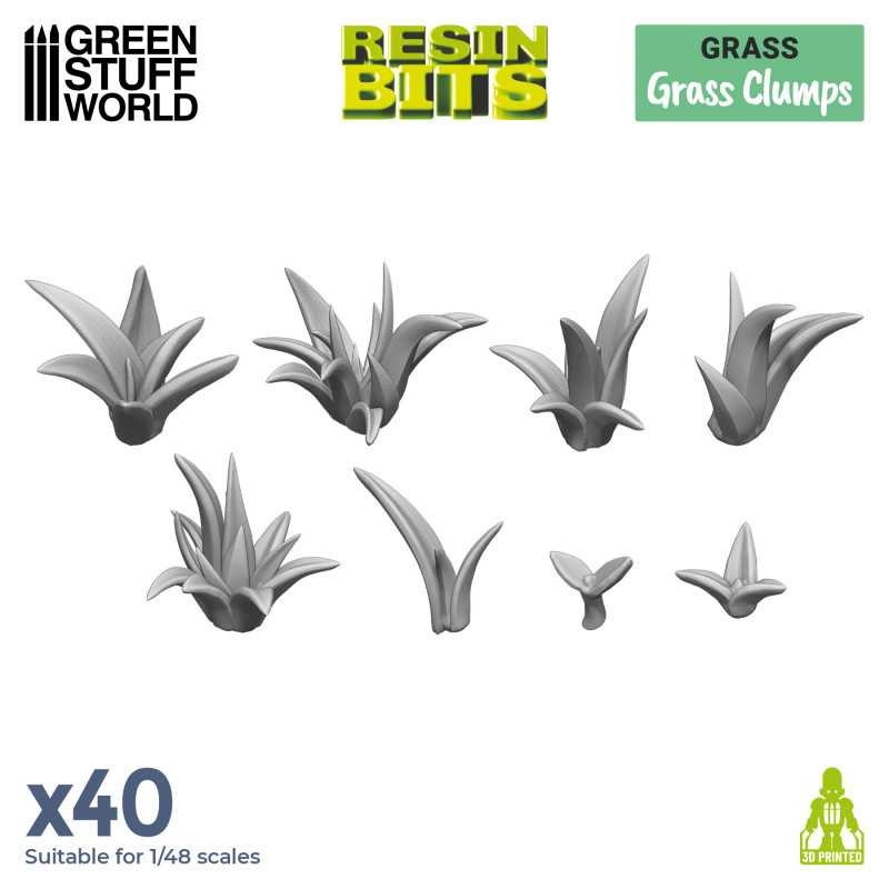 【新製品】GSWD-11607 ジオラマアクセサリー 3Dプリントセット 草の茂み(40個入)