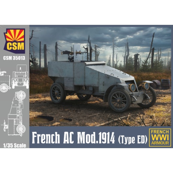 【新製品】35013 1/35 フランス 1914年型装甲車(タイプED)