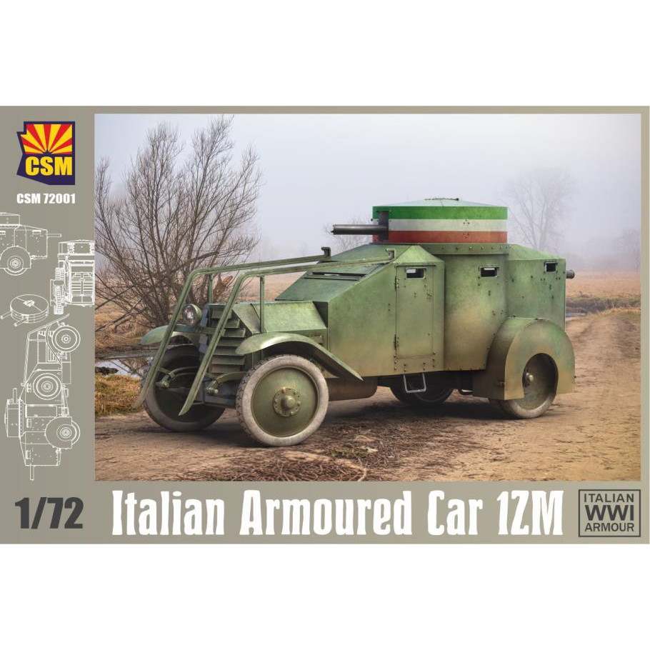 【新製品】72001 1/72 イタリア 1ZM 装甲車