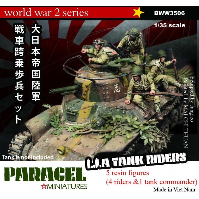 【新製品】BWW3506 1/35 WWII 日本帝国陸軍 戦車跨乗兵ビッグセット