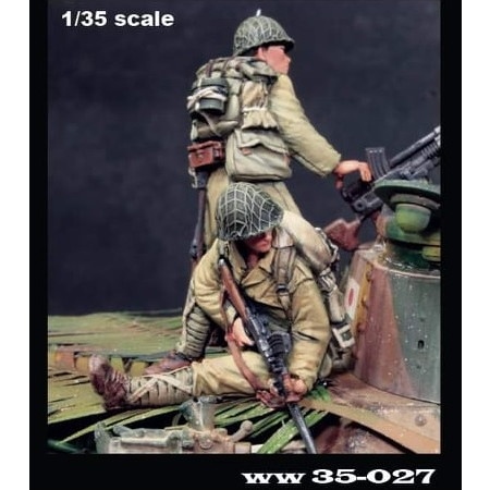 【新製品】WW35-027 1/35 WWII日本帝国陸軍 戦車跨乗兵セットB 車上の跨乗兵