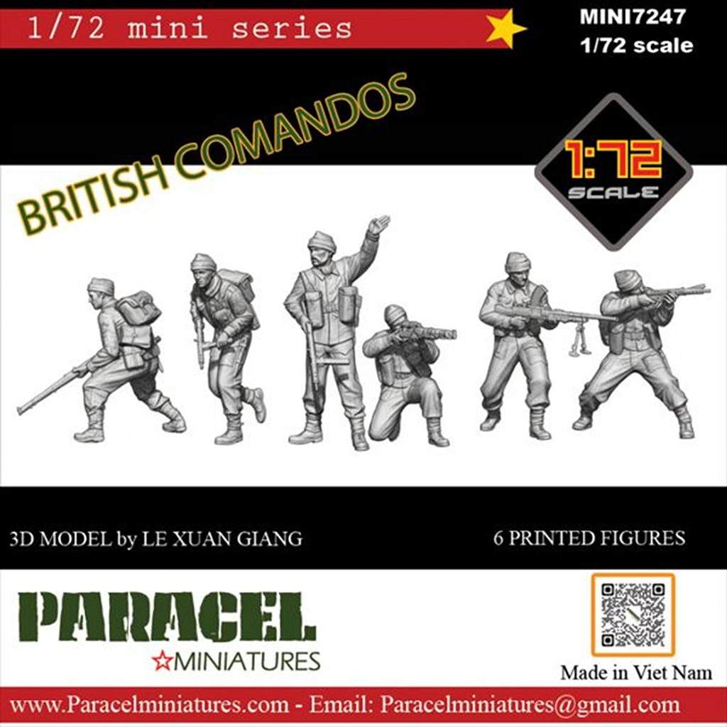 【新製品】MINI7247 1/72 WWII イギリス コマンド部隊セット(6体入)