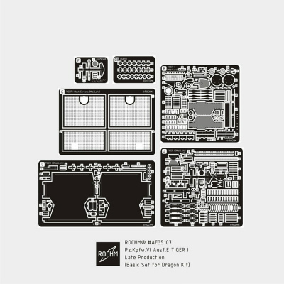 【新製品】RCAF35107)WWII 独 ティーガーI 後期型 エッチング基本セット