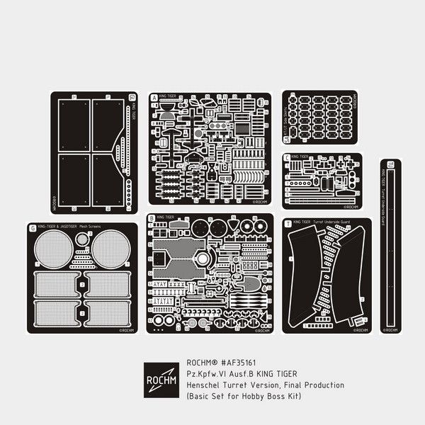 【新製品】RCAF35161 WWII 独 キングタイガーヘンシェル砲塔最終生産ベーシックセット