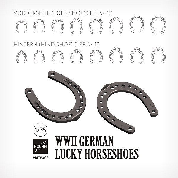 【新製品】RP35033 1/35 WWII ドイツ 幸運の馬蹄セット(16個入)