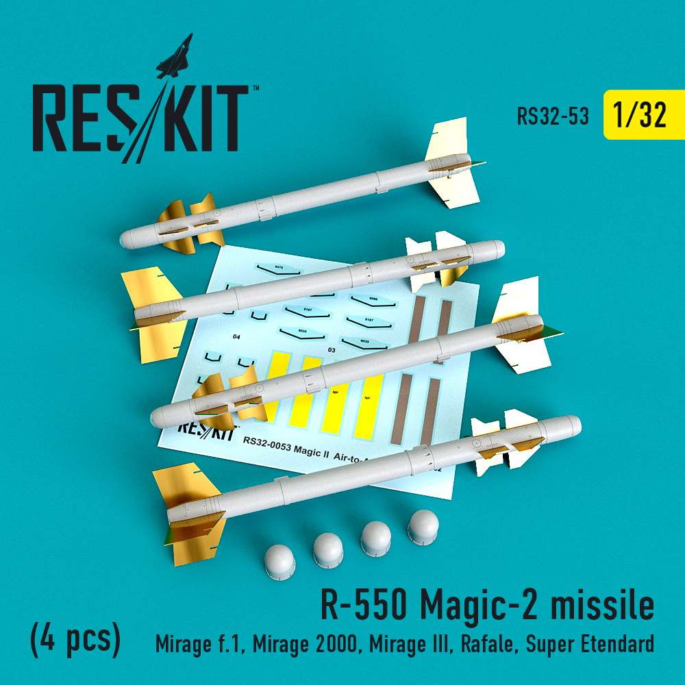 【新製品】RS32-053 1/32 R-550 マジック2 空対空ミサイル (4個入り)
