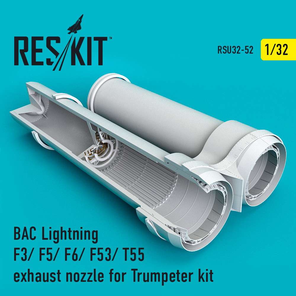 【新製品】RSU32-052 1/32 BAC ライトニング (F3、F5、F6、F53、T55用) アフターバーナー (トランぺッター用)