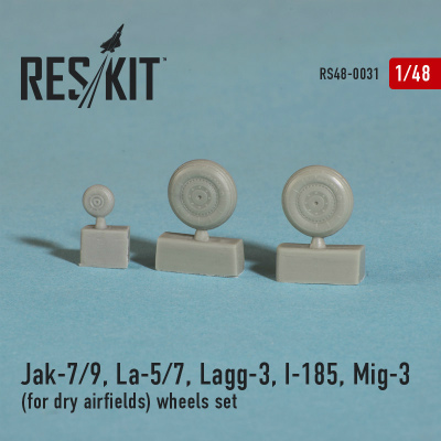 【新製品】RS48-0031)ヤコブレフ Yak-7/Yak-9/ラボーチキン La-5/La-7/LaGG-3/I-185/MiG-3 ホイール&タイヤ 2