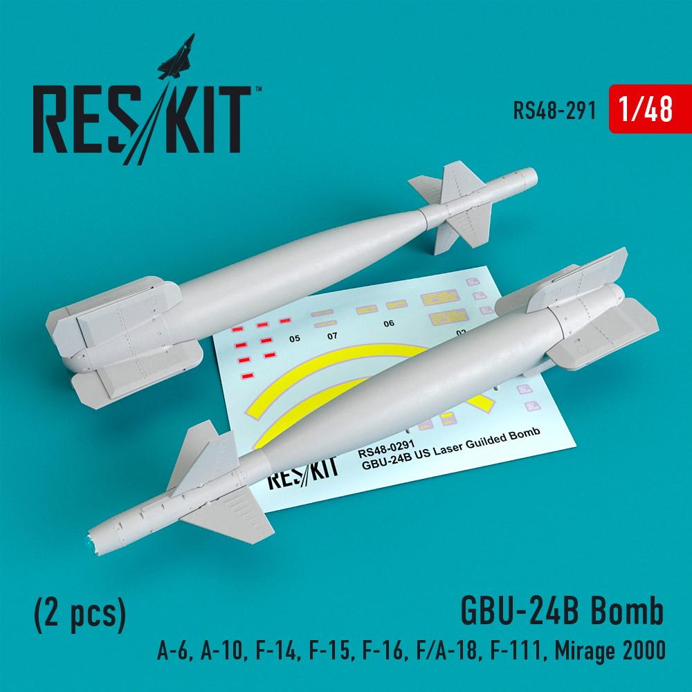 【新製品】RS48-0291 1/48 GBU-24(B) 2000ポンドレーザー誘導爆弾(2個入)