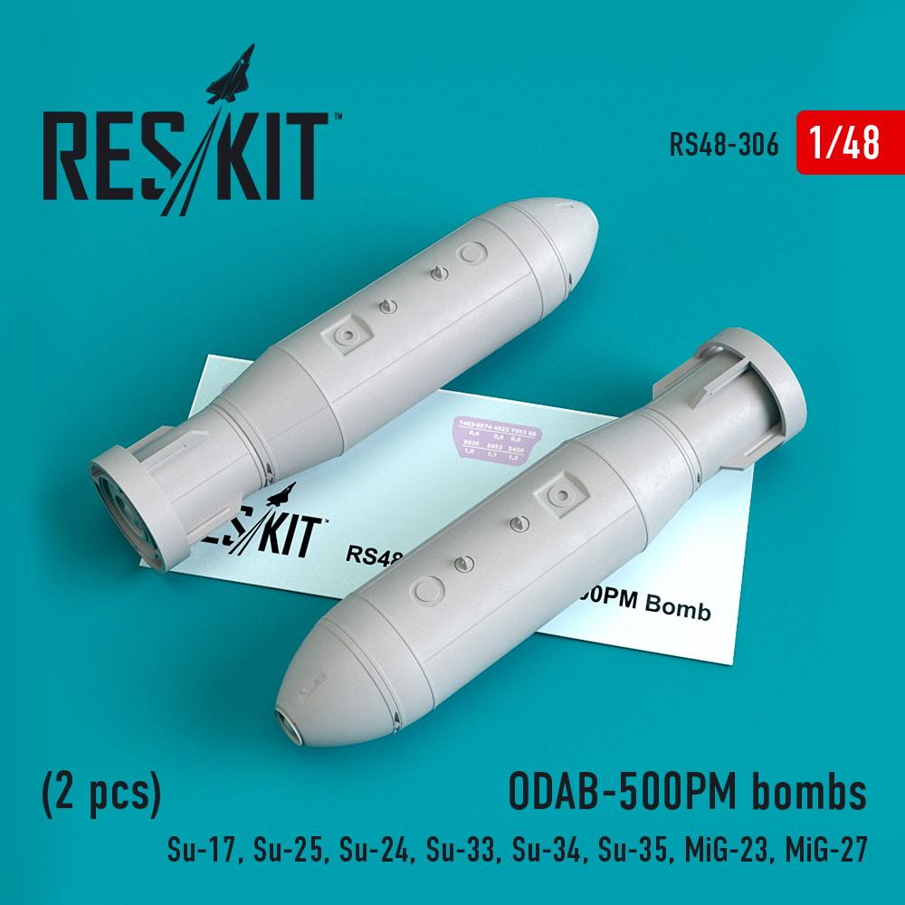【新製品】RS48-0306 1/48 ODAB-500PM ロシア 気化爆弾 (2個入り)