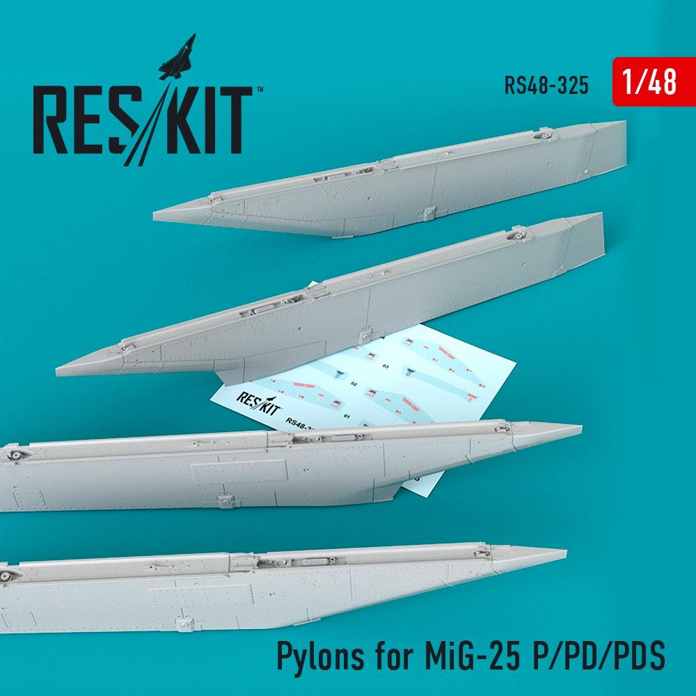 【新製品】RS48-0325 1/48 MiG-25P/PD/PDS用パイロンセット (ICM用)